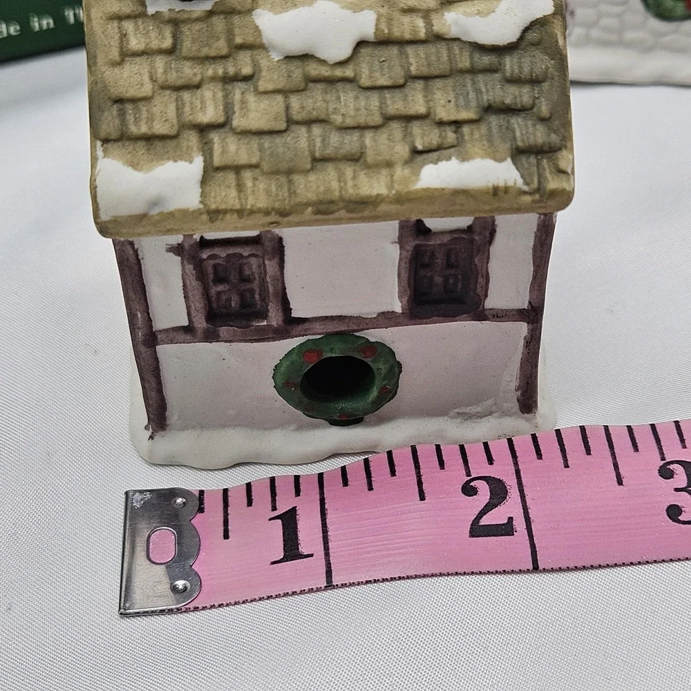 DICKENS VILLAGE‎ BELL Christmas Ornament LIGHT Covers Porcelain Holiday Decor